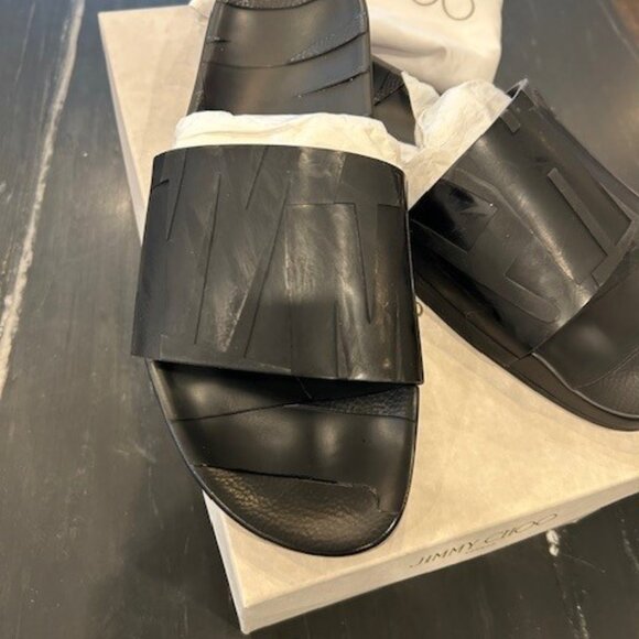 Jimmy Choo Mens Pool Slides - Picture 3 of 5